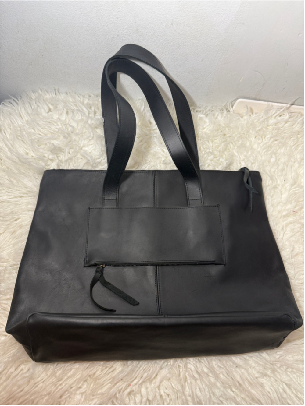 ABLE Carryall
Leather tote bag black large